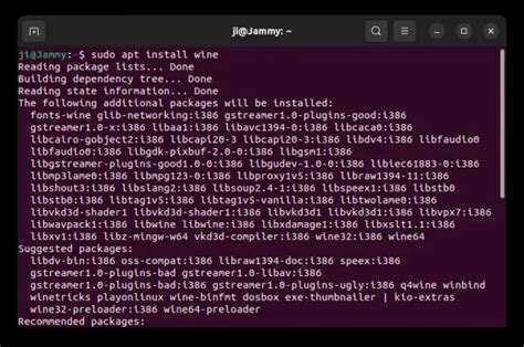 22.04 to Install & Run Windows Apps .